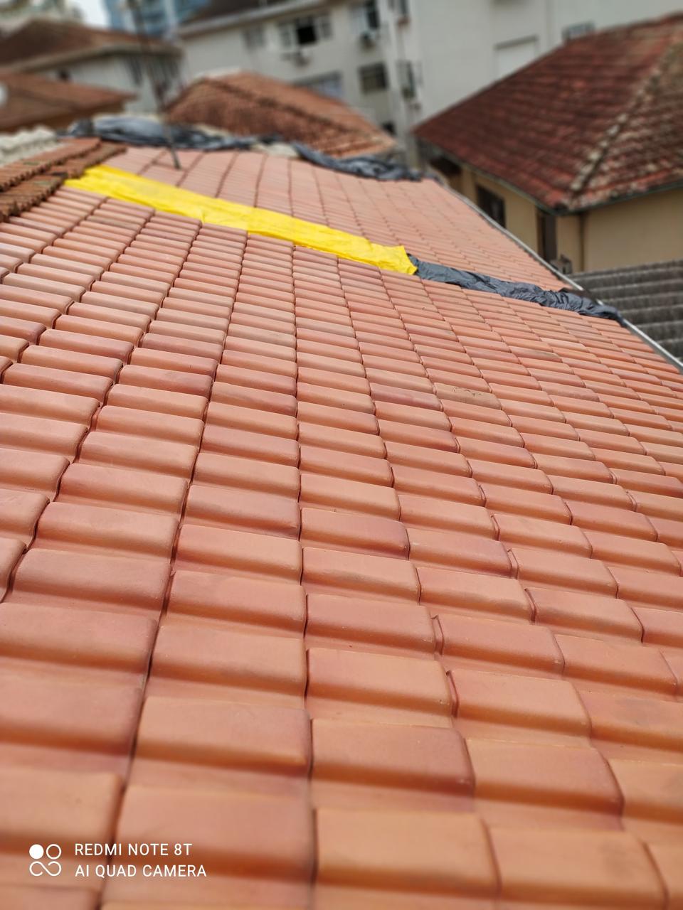 Telhado após serviço realizado pela Technos Construção